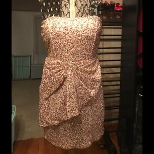 Gold sequin dress